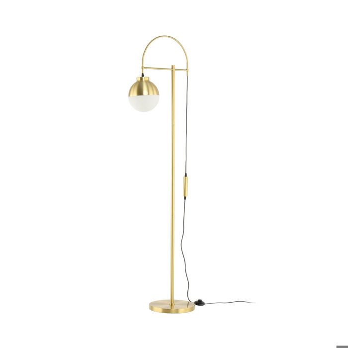 Lampadaire Lavina en verre et métal doré - Réf. VK8053404755610
