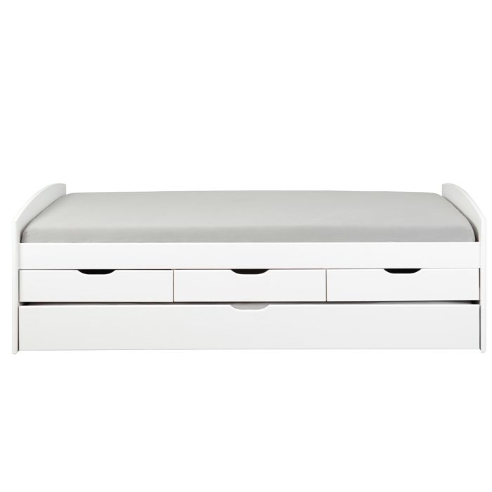 Lit 1 place avec rangement - Achat / Vente pas cher