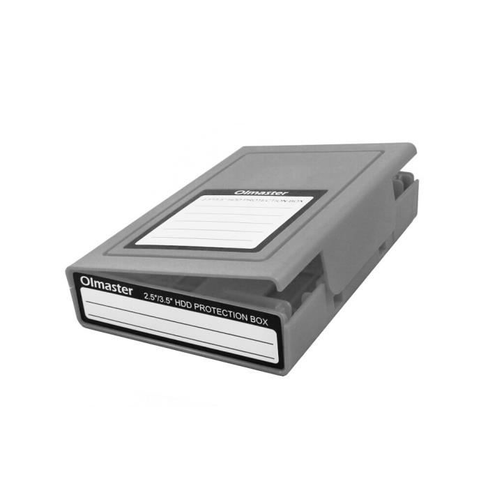 GRIS - housse de protection pour disque dur externe 2.5-3.5 pouces, boîtier  de stockage pour disque dur SSD