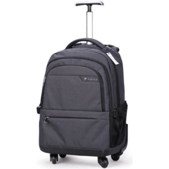 Sac /à dos /à roulettes pour ordinateur portable noir compatible pour ordinateur portable 15,6 pouces Sac /à dos /à roulettes pour ordinateur portable Sac /à dos de voyage /à roulettes r/ésistant /à leau