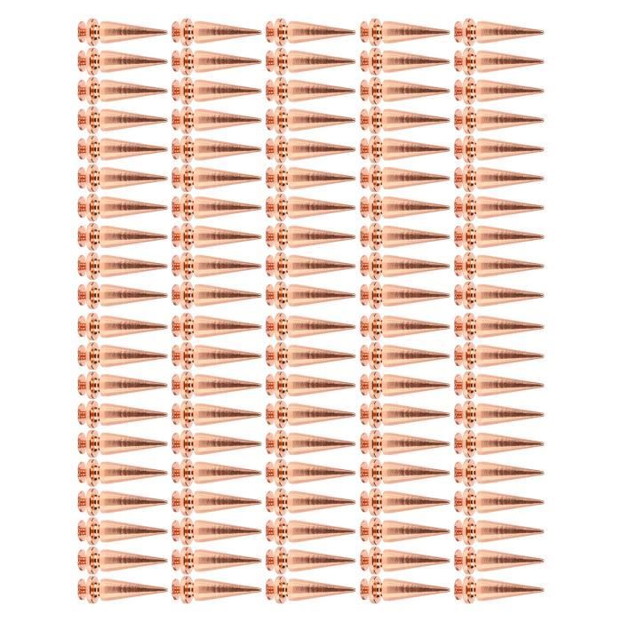 Metal Rivet Spikes 100 Ensembles Punk Cone Spikes Studs 10X26Mm Or Rose ...