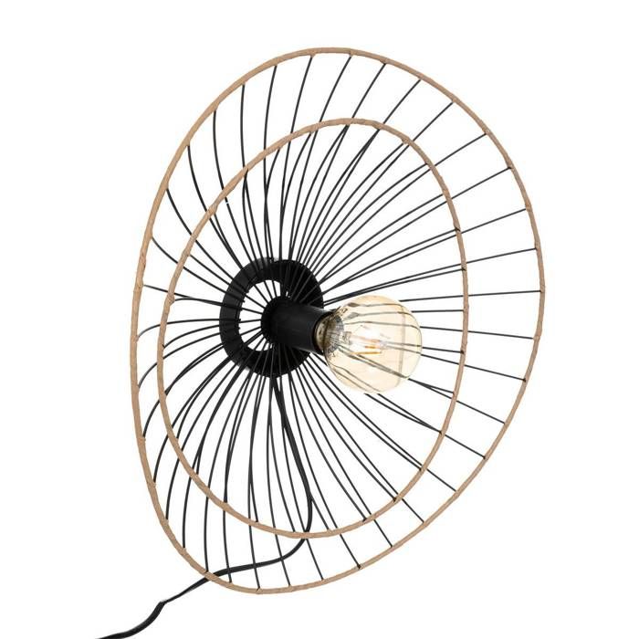 Applique murale Alara métal noir D45cm - Atmosphera createur dinterieur