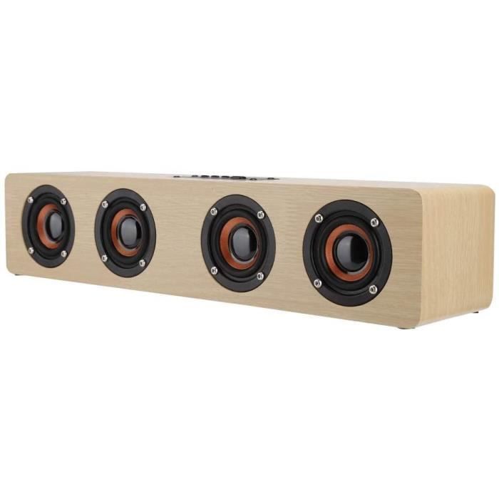 Barres De Son pour TV avec Caisson De Basses avec 4 Caissons De Graves 12W Support Batterie