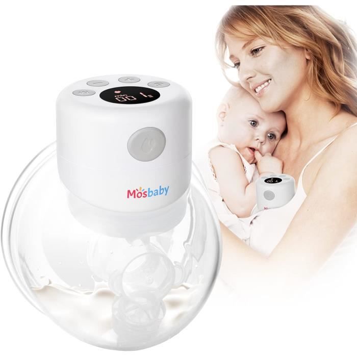 Mosbaby Tire Lait Electrique Wearable 2 Modes 9 Forces Sans Bpa Silencieux Tire Lait Rechargeable Par Usb 180ml 24mm 27mm Cdiscount Puericulture Eveil Bebe