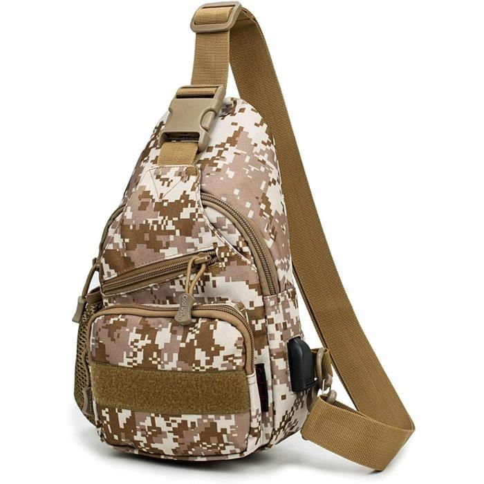 Sac de taille tactique militaire pour hommes - D30 - Nylon - Noir Sac de taille tactique militaire pour hommes - D30 - Nylon - Noir