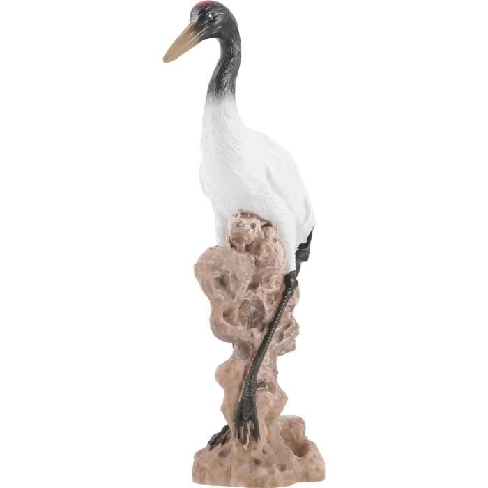 KESOTO Statue De Héron Bleu En Métal - Sculpture Jardin 84x50cm, Décoration Extérieure Résistante Et Élégante