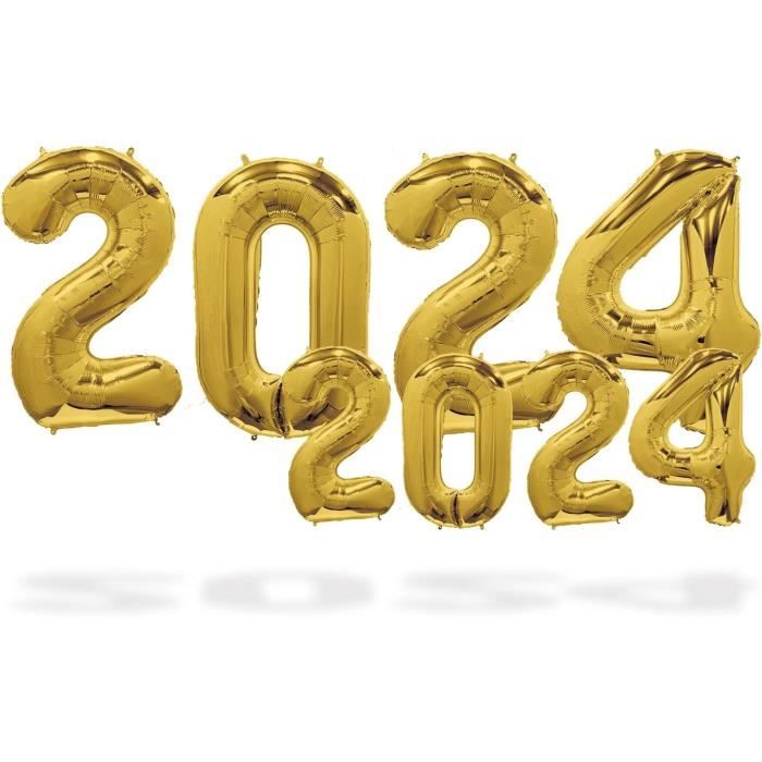 Décoration Du Nouvel An 2024, Ballons 2024 Rose Happy New Year