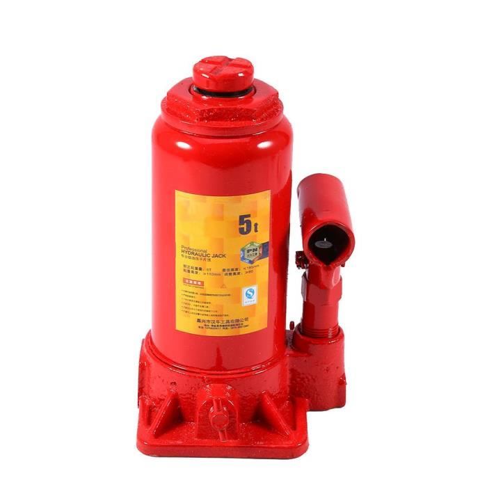 Cric Bouteille Hydraulique 5t Lourd Devoir Cric Bouteille Hydraulique Huile Verin Pour Voiture Caravane Vehicule Automobile Ascen Achat Vente Cric 5h Levage Hydraulique Chariot Cdiscount