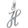 Pendentif Argent - Lettre H - 925/1000 - Argent 925 - Argenté
