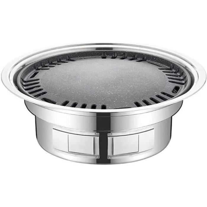 Mini barbecue rond Hibachi pour extérieur, petit barbecue au charbon de