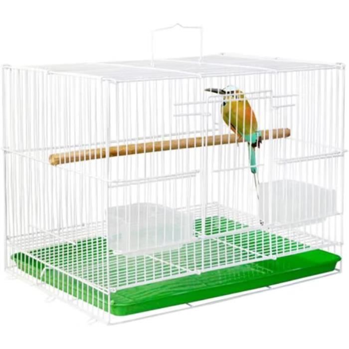 Grande Cage à Oiseaux empilable avec perchoirs pour perroquets