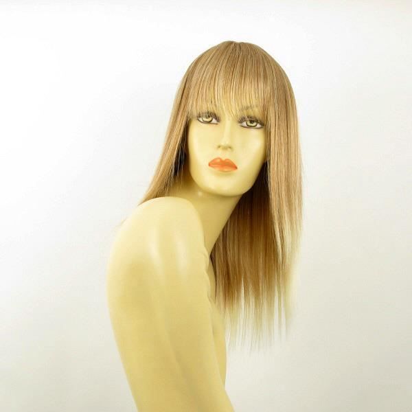 Perruque Synthétique Mi-longue Blonde Foncée Méchée Clair ABBY F27613 - Neuf Avec étiquettes