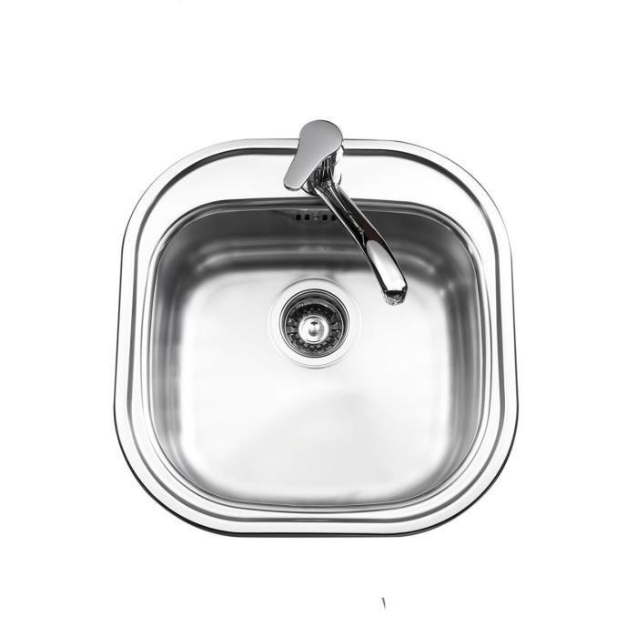 Evier 1 Bac Sans Egouttoir Inox Achat Vente Pas Cher