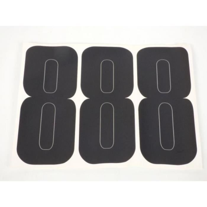 Sticker Chiffre 8 Jaune Rouge Et Noir Dimensions Ht 90mm