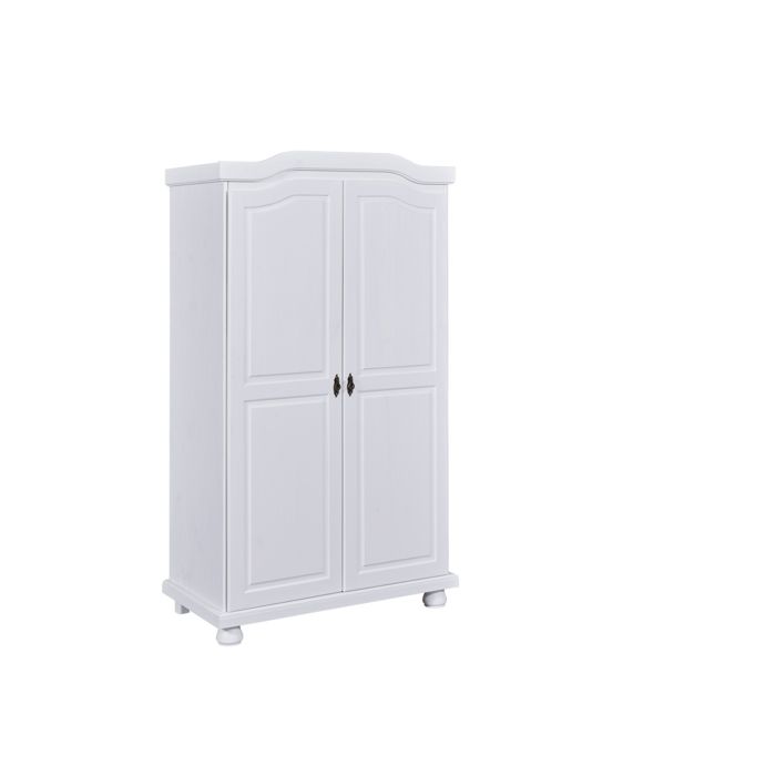 Armoire en Bois Massif Laqué Blanc HEDDA