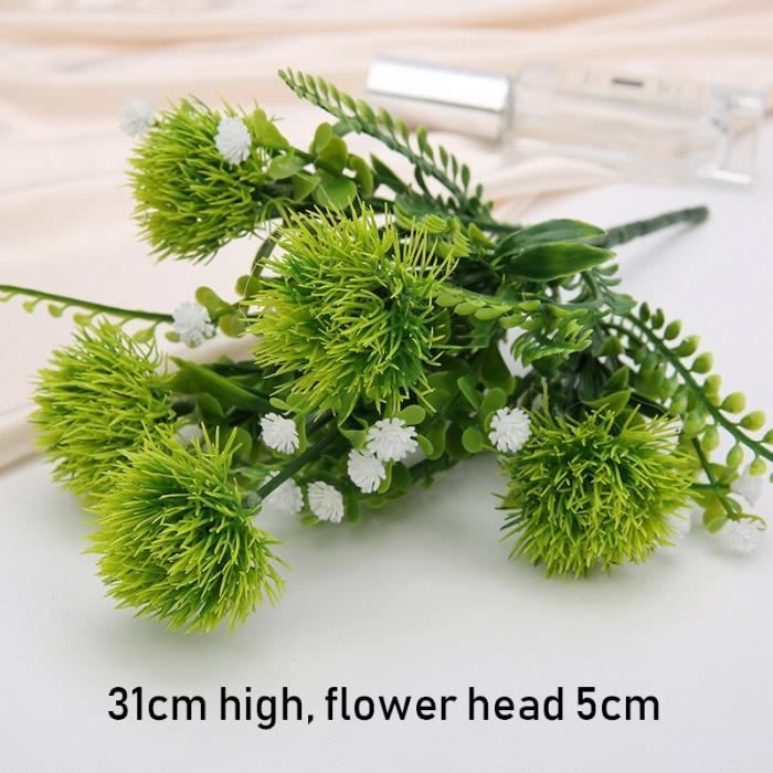 Lot 2 Fleurs Artificielles Herbe De Malt – Plantes Suspendues Fausse Verdure Décoration Murale Intérieur Extérieur