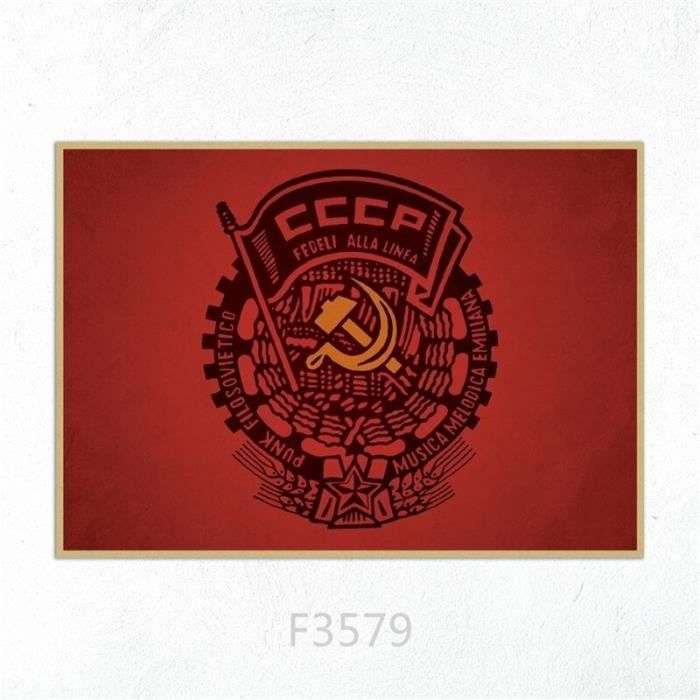 Fanion Soviétique Original URSS Lénine - Velours Lourd - Guerre Froide