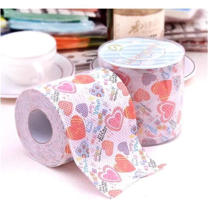 Personnalité 2 Rouleaux De Papier Toilette Doux Couleur Papier Rouleau