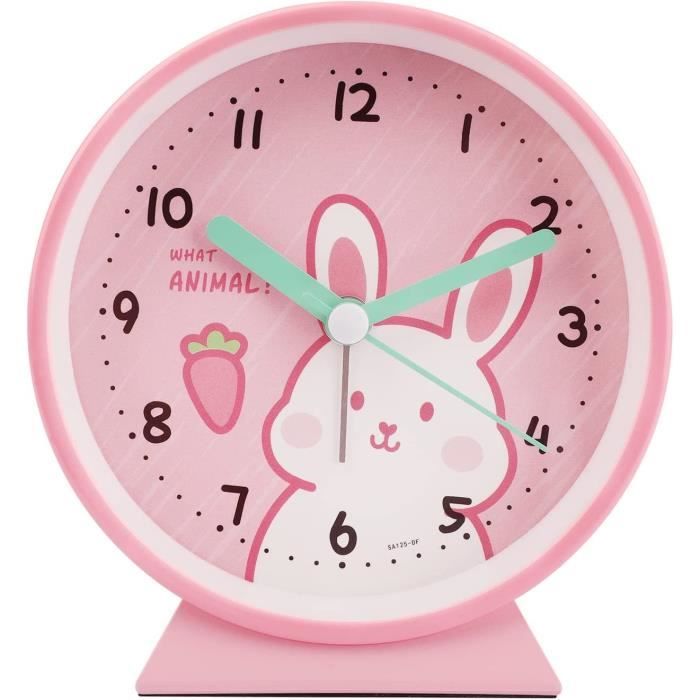 Dirfuny Réveil pour, Horloge de Bureau numérique LED en Forme de Poire avec Triple Alarme, Horloge de Bureau numérique pour Chambre d'enfant, Horloge pour garçons et Filles