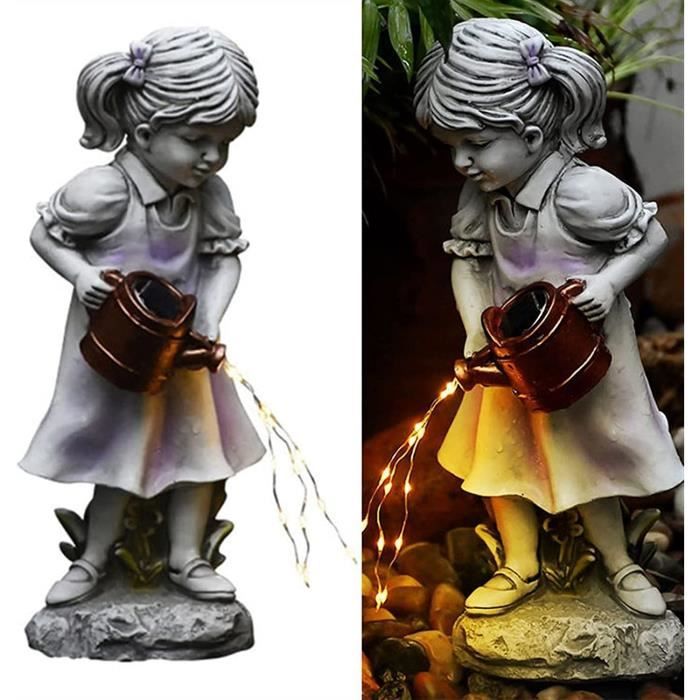 Statues De Jardin De Fées Décoration D'Extérieur, Figurines D'Ange Avec