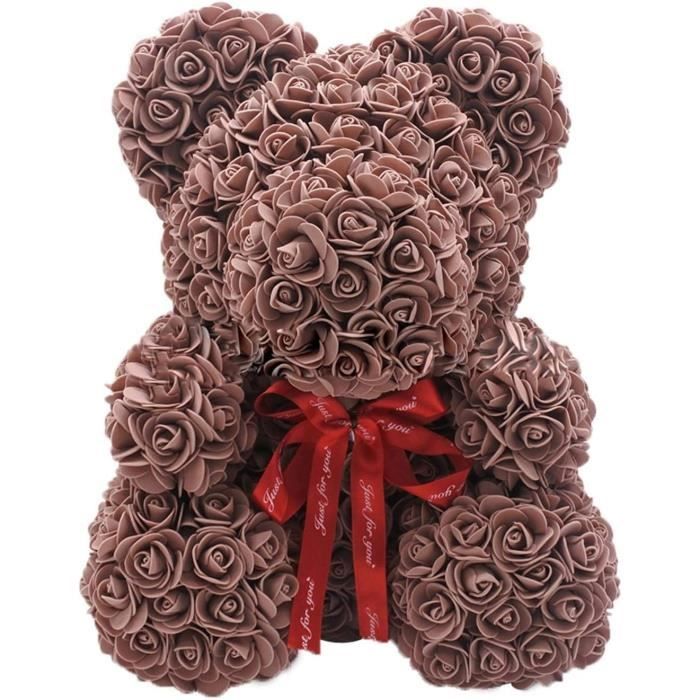 Ours en peluche avec des roses discount