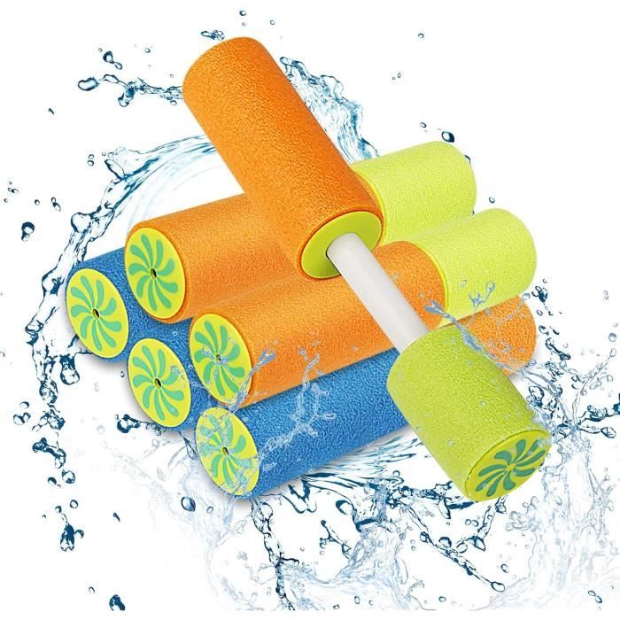 Pistolet à Eau Enfant, 6 Pcs Pistolet à Eau En Mousse + 100 Ballon D Eau Dinosaure Pistolet A Eau Shooter Pompe Enfants Jouets D Ete Pour Jardin Piscine Fete Plage Jeux D Eau Exterieur Marque Generale
