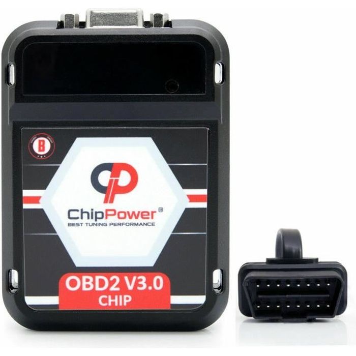 Boîtier Additionnel OBD V4 ChipPower Pour Peugeot 2008 Mk1 1.2 VTi/THP (2013-2019) - Plug & Drive, +30% Puissance, -15% Carburant