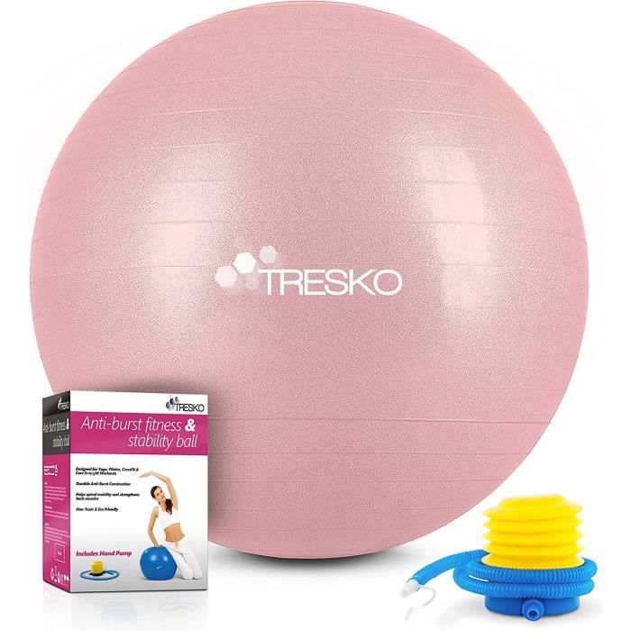 Ballon Suisse Fitness Mad – Anti-éclatement, Charge 150 Kg – 55/65/75 Cm – Pour Pilates, Grossesse, Rééducation