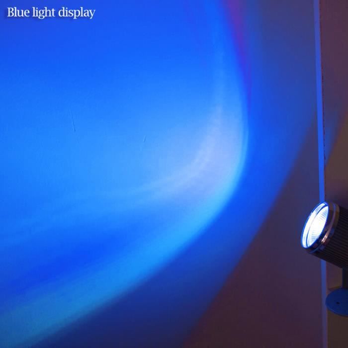 Effets de scène,Projecteur de lumière RGB LED 360 degrés,éclairage  d'ambiance multifonctionnel pour Bar KTV,DJ- Blue[A85067]