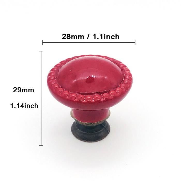 Boutons En Céramique Pour Meubles, 8 Pièces Pour Tiroirs Et Armoires, Ajoutant Une Touche élégante