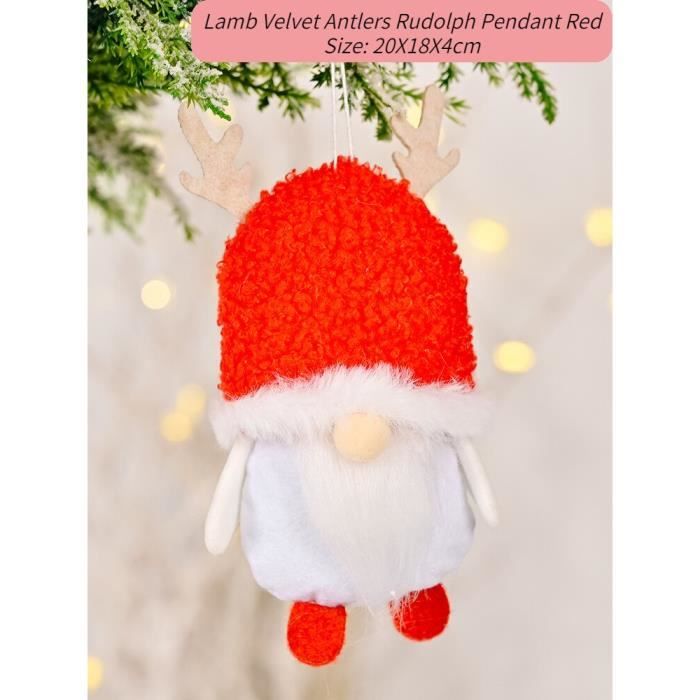 Poupée Renne Rodolphe Elfe – Déco Noël – Fait Main – Saison Hiver