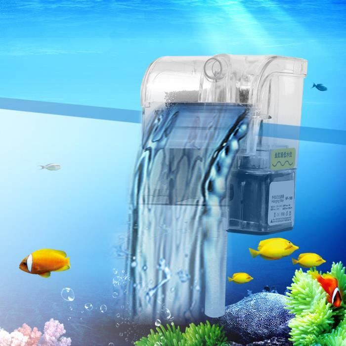 Filtre deau daquarium - Tbest - 3 en 1 - Pompe submersible - Écologique - Facile à nettoyer