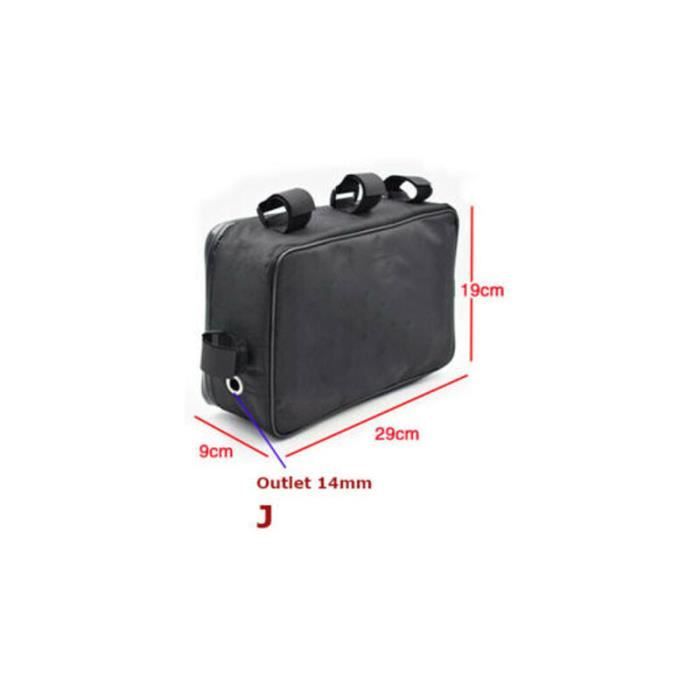 Sacoche Vélo étanche 29x11x8 Cm - Pour Contrôleur Batterie, Fixation Tube Cadre, Transport Pratique
