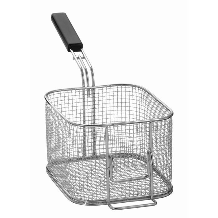 Mini panier de friture carré en fer électroplaqué, panier à frites et snacks style américain