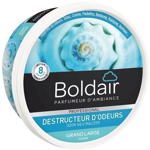 BOLDAIR - Gel destructeur d'odeur Grand Large - Neutralise les odeurs - parfume- durée 8 semaines - 