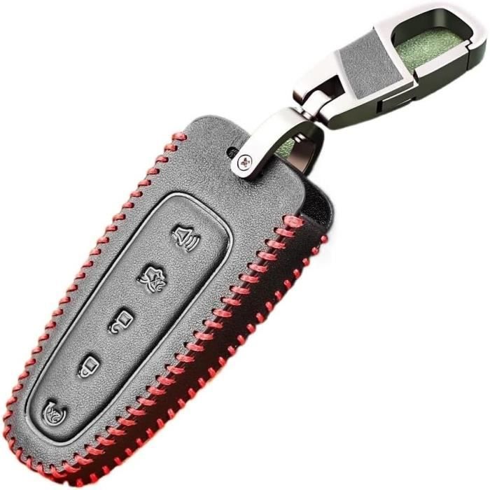 Étui Clé Voiture En Cuir PORRASSO - Porte-clés Protection Élégante Café Pour Clés Auto