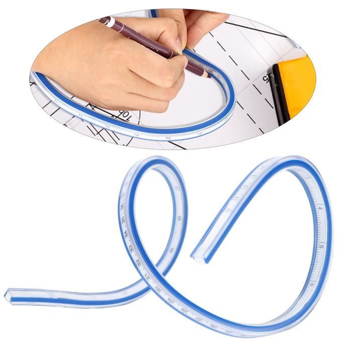 Règle Flexible, Outil De Mesure De Règle De Courbe Flexible Pour Dessiner Des Graphiques De Peinture Et La Conception De Vêtements(40cm