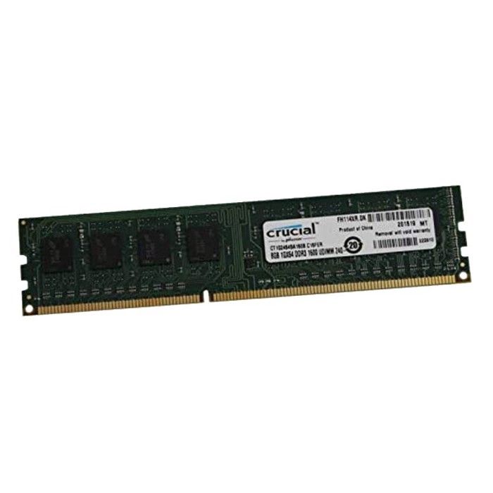 8Go Ram Crucial Ct102464Ba160B.C16Fnd Pc3-12800U Dimm Ddr3 1600Mhz 1.5V Cl11