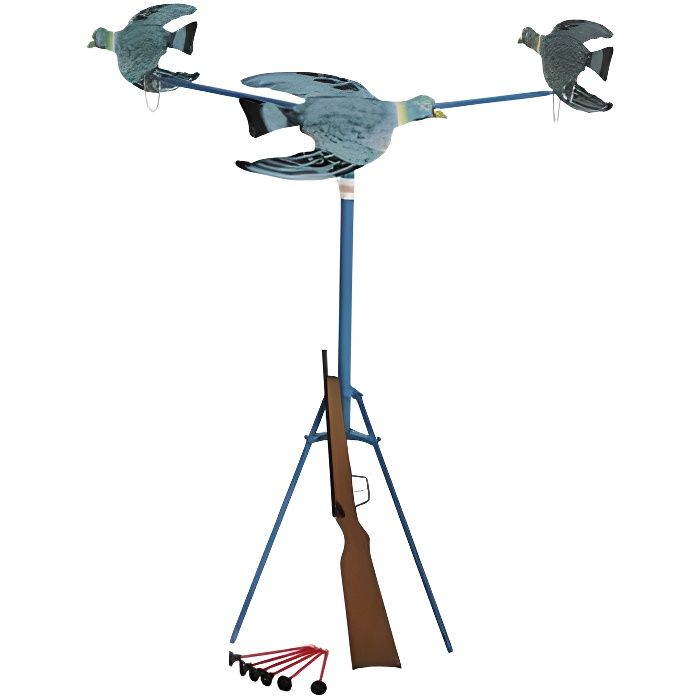Tire aux 3 pigeons - DFI - Modèle Spiral - Carabine crosse en bois - Enfant  - Mixte - A partir de 8 ans - Cdiscount Jeux - Jouets