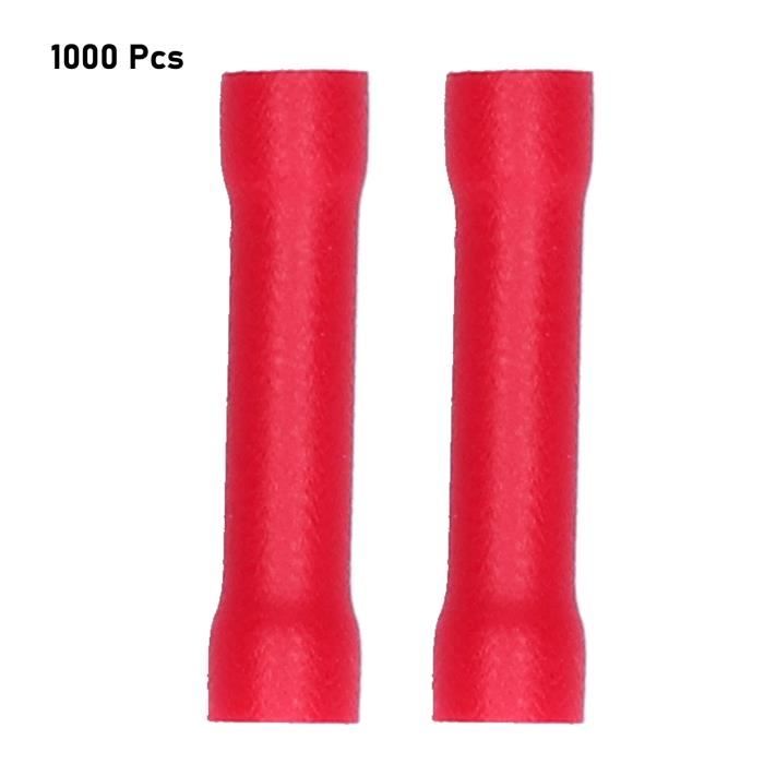 Lot De 100 Connecteurs De Borne à Bêche Isolés Rouge (mâle + Femelle) - PVC Et Cuivre - Neuf