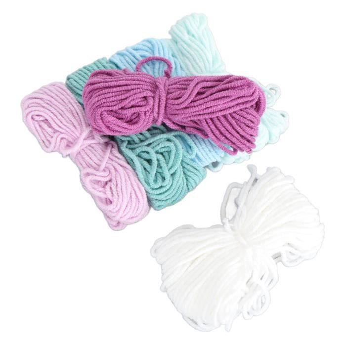 24 écheveaux 6 Couleurs Fil à Broder Polyester 6 Plis En Gros Pour