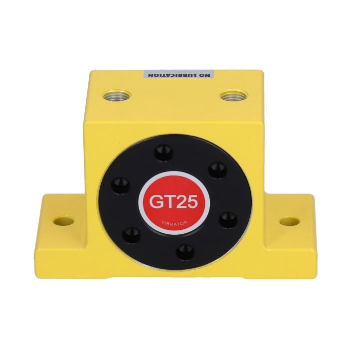 Vibrateur Pneumatique Industriel GT-25 - Turbine Réglable, Force 2150-5600 N, Aluminium Anti-Oxydation