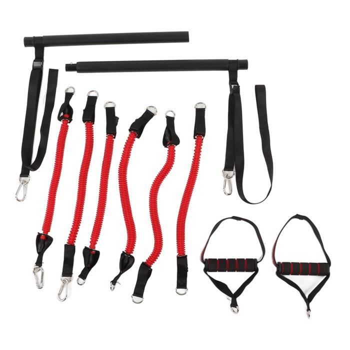 Kit De Barre De Pilates Professionnel Avec 6 Bandes De Résistance