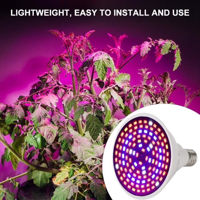 Lampe De Culture LED UV-IR Spectre Complet 242 LED Avec Minuterie Et Télécommande - Équivalent 200W