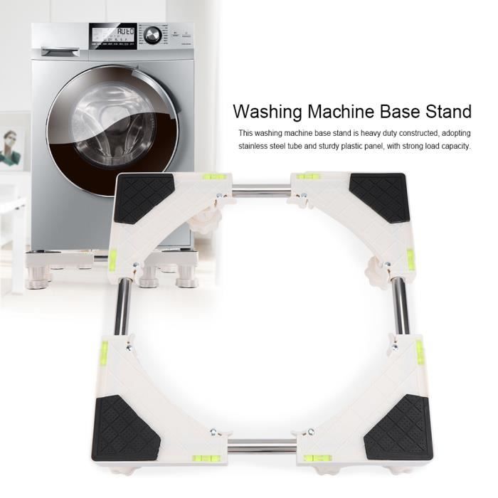 Support machine à laver Piédestal Réglable en hauteur 8 pieds + 4