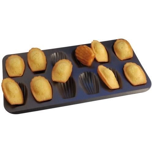 Gobel Plaque 12 madeleines - 39.5x20cm - Acier anti-adhérent