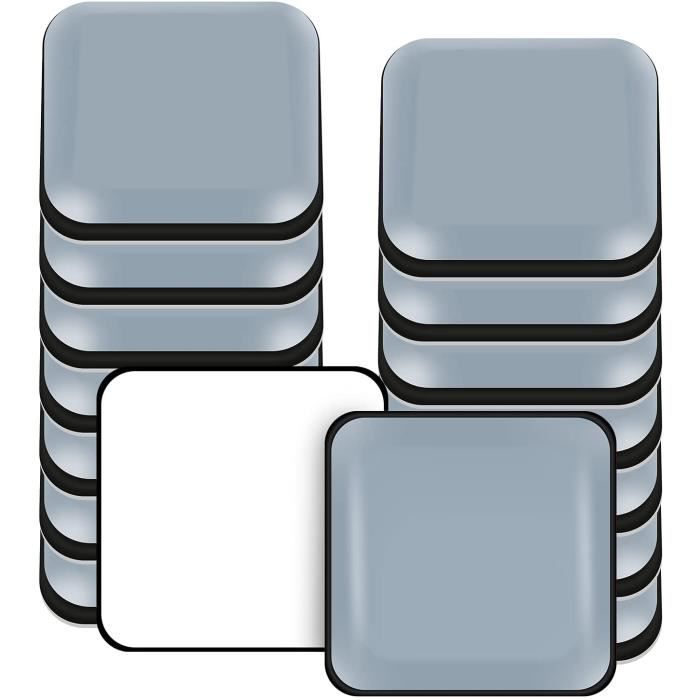 VABNEER Patins De Meubles, 16 Pièces PTFE Téflon Rondes Auto-adhésives Coulisses De Meubles