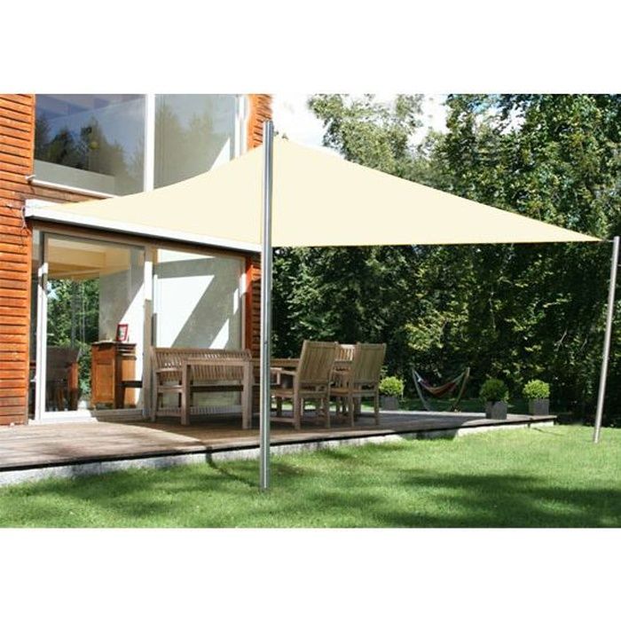 Tidyard Voile de Parasol Voile d/'Ombrage Protection des Rayons UV Tissu Oxford carré 2x2 m Bleu