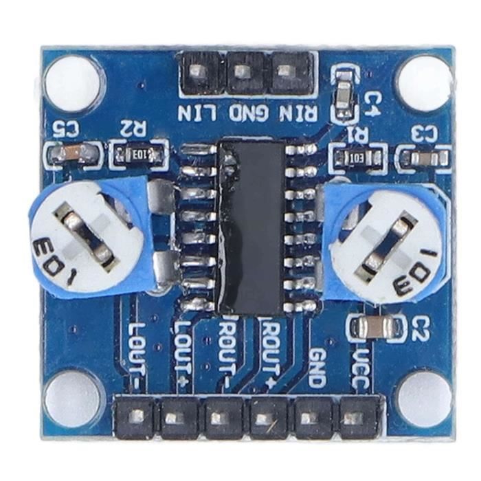 Amplificateur Audio PAM8406 DollaTek - 5W+5W Stéréo | Module Class D DC5V | Pour DIY Haut-Parleur