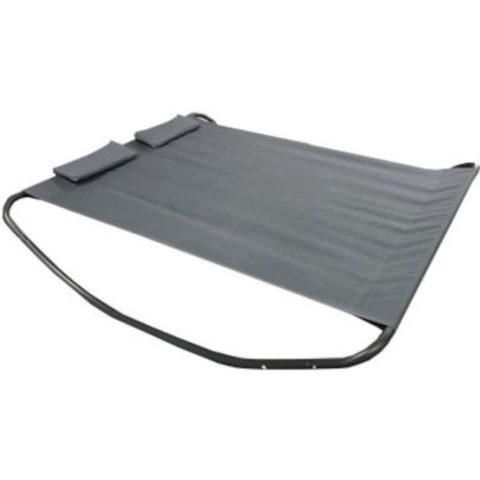 lit bain de soleil monaco - keter - gris anthracite - aluminium - confortable et durable